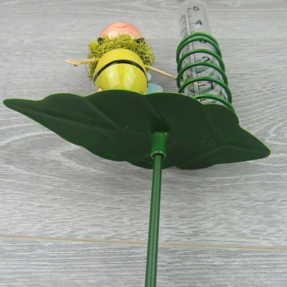 Yard Decor Garden Outdoor Bumblebee Rain Gauge - Picture 12 of 12